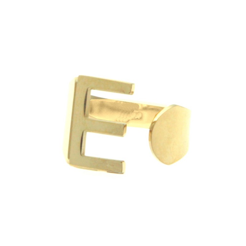 Anello con lettera e donna acciaio