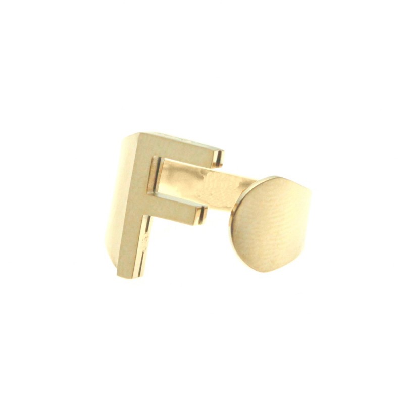 Anello con lettera f donna acciaio