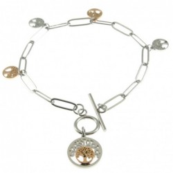 Bracciale con albero della vita donna acciaio