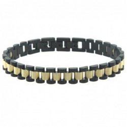 bracciale uomo maglia president acciaio