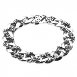 bracciale massone uomo grumetta acciaio