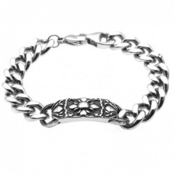 bracciale massone uomo grumetta acciaio