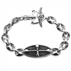 bracciale massone uomo acciaio