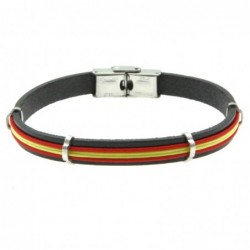 bracciale uomo spagna pelle e cotone