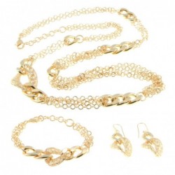 Parure donna in bronzo dorato