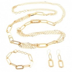 Parure donna in bronzo dorato
