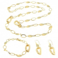 Parure donna in bronzo dorato