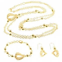 Parure donna in bronzo dorato