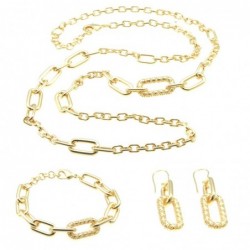 Parure donna in bronzo dorato