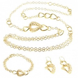 Parure donna in bronzo dorato
