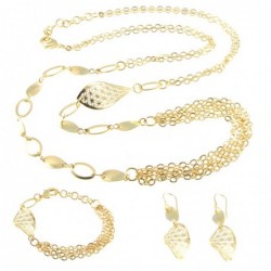 Parure donna in bronzo dorato