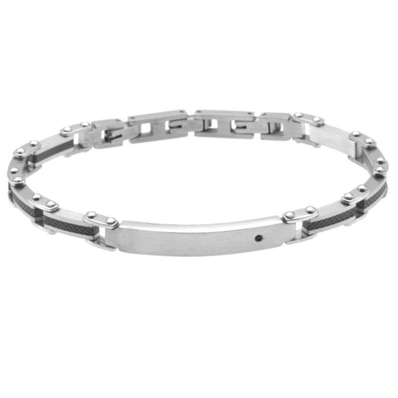 bracciale uomo acciaio
