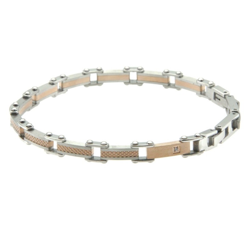 bracciale uomo acciaio