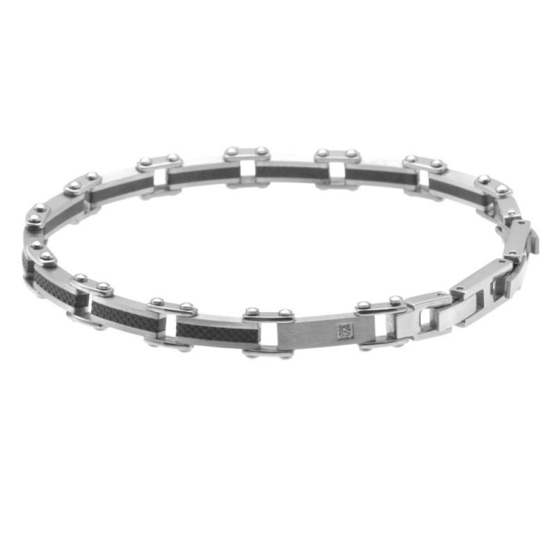 bracciale uomo acciaio
