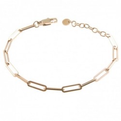 bracciale donna catena in acciaio ramato