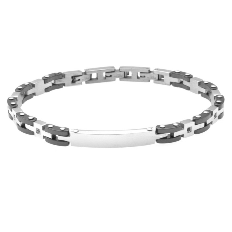 bracciale uomo in acciaio