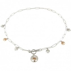 collana girocollo donna albero della vitta acciaio