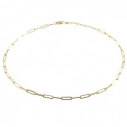 collana donna catena in acciaio dorata
