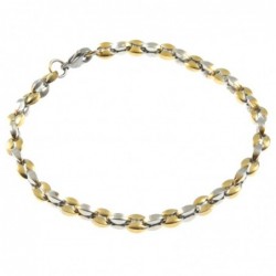 bracciale uomo maglia marina in acciaio