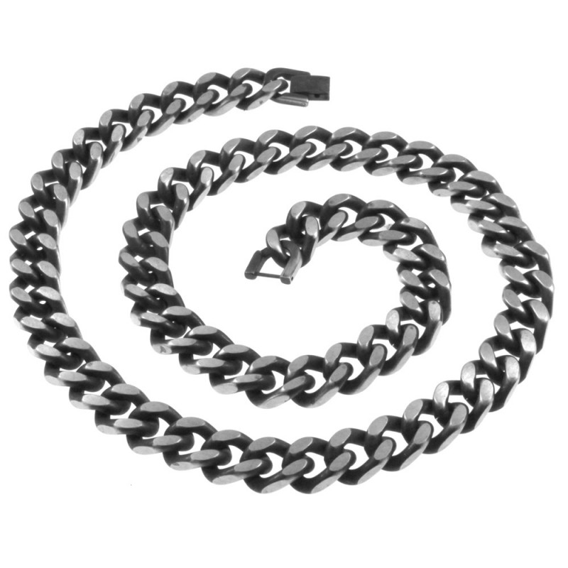 collana grumetta uomo in acciaio brunito