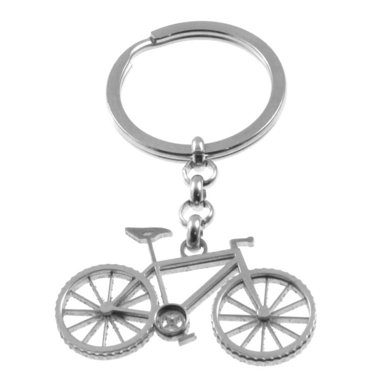 portachiavi bicicletta in acciaio