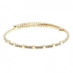 bracciale strass rigido donna bronzo