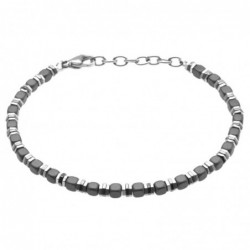 bracciale uomo acciaio dadini