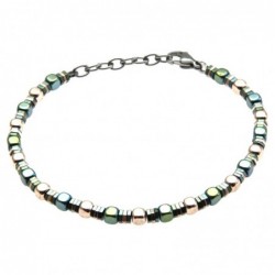 bracciale uomo acciaio dadini