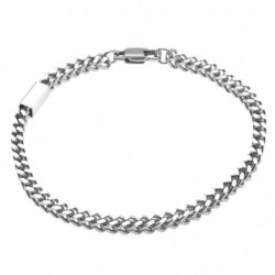 bracciale uomo acciaio grumetta