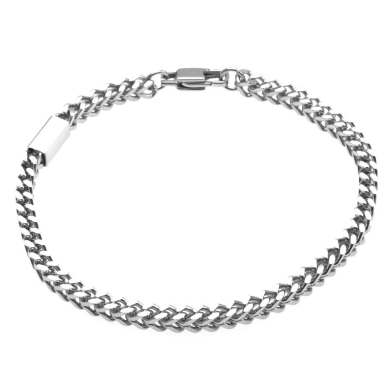 bracciale uomo acciaio grumetta