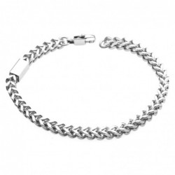 bracciale uomo acciaio grumetta