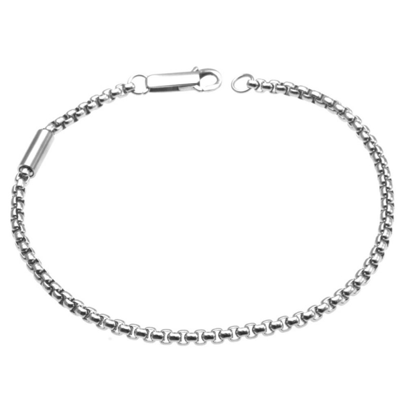 bracciale uomo acciaio grumetta