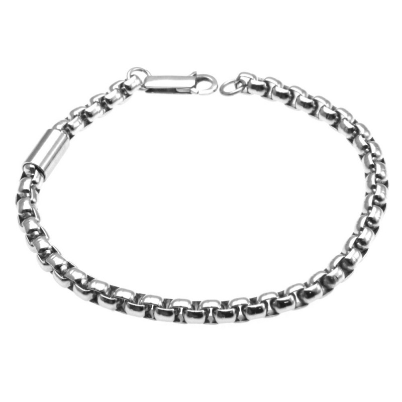 bracciale uomo acciaio grumetta