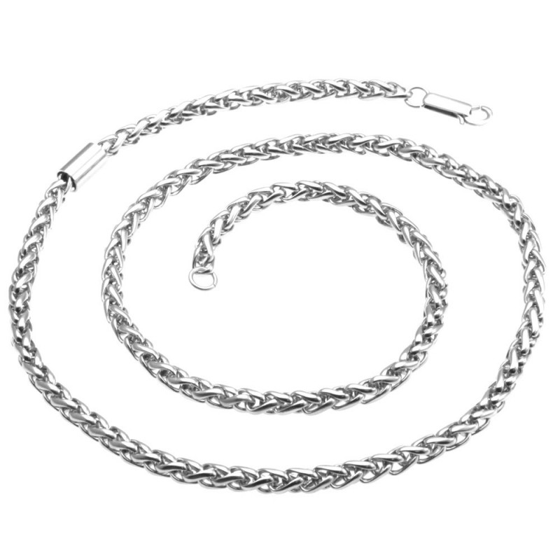 collana uomo acciaio grumetta