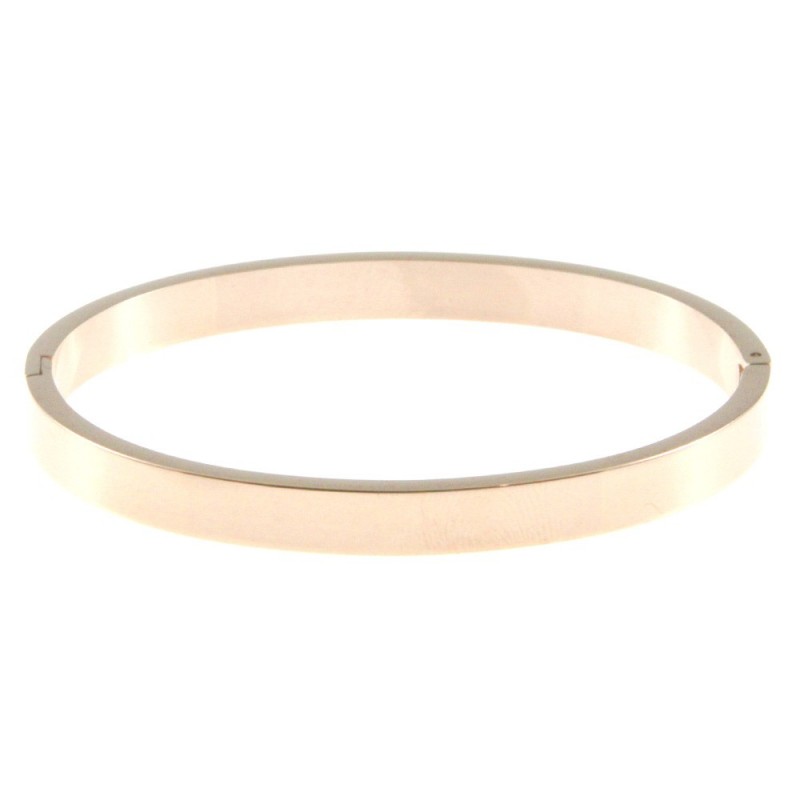 bracciale donna rigido ramato in acciaio