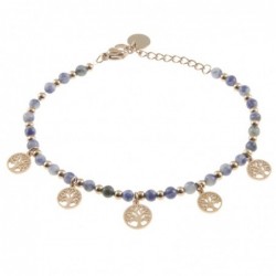 bracciale albero della vita donna acciaio pietre