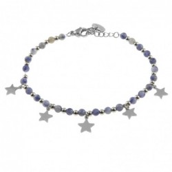 bracciale stelline donna acciaio pietre