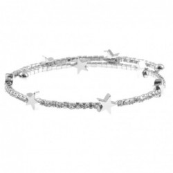bracciale donna rigido con strass e stelline