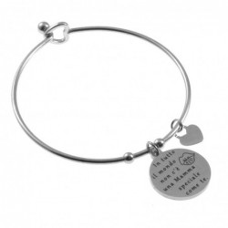 bracciale donna rigido con frasi sulla mamma