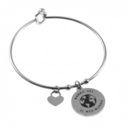 bracciale donna rigido con frasi sulla mamma