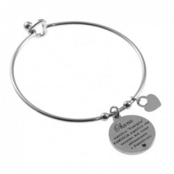 bracciale donna rigido con frasi sulla mamma