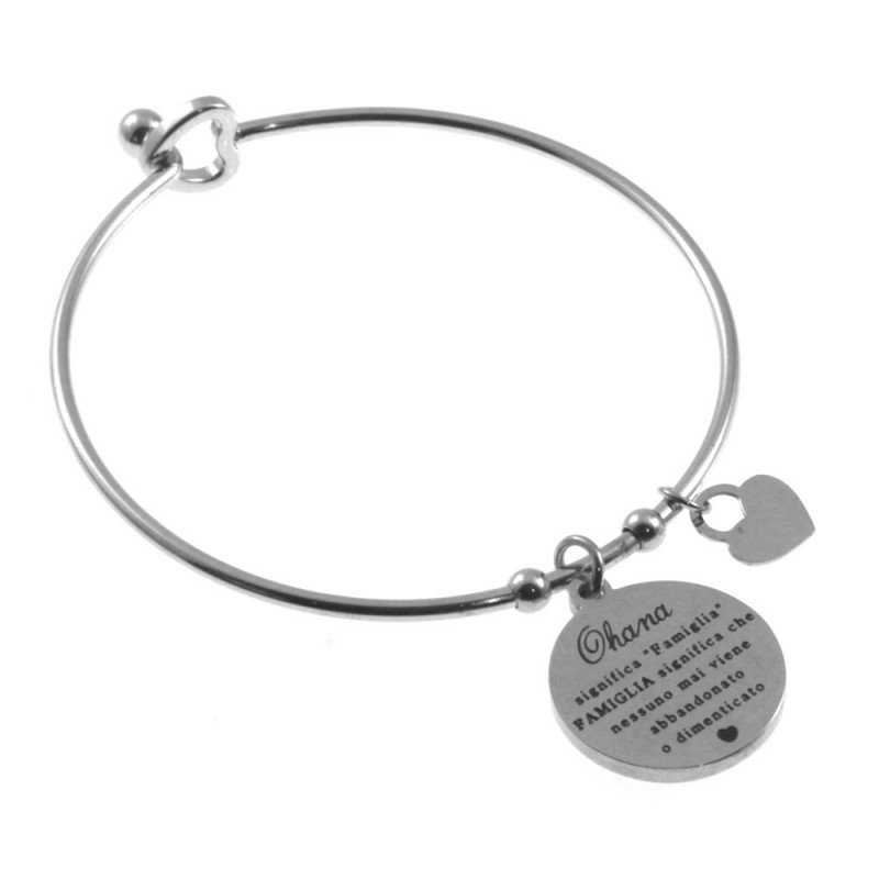 bracciale donna rigido con frasi sulla mamma