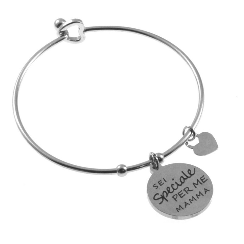 bracciale donna rigido con frasi sulla mamma