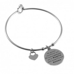bracciale donna rigido con frasi sulla mamma