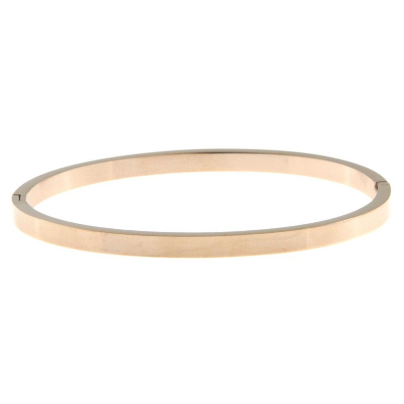bracciale schiava donna rigido in acciaio