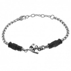 bracciale uomo ancora in acciaio