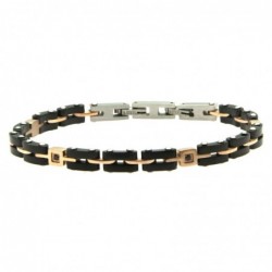 bracciale uomo ceramica acciaio