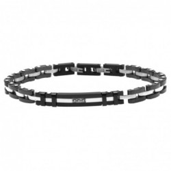 bracciale uomo ceramica acciaio