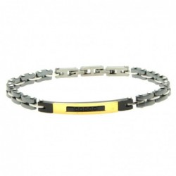 bracciale uomo ceramica acciaio