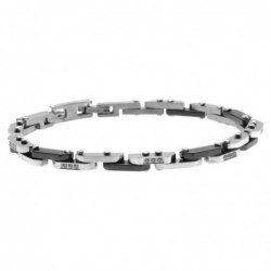 bracciale uomo ceramica acciaio